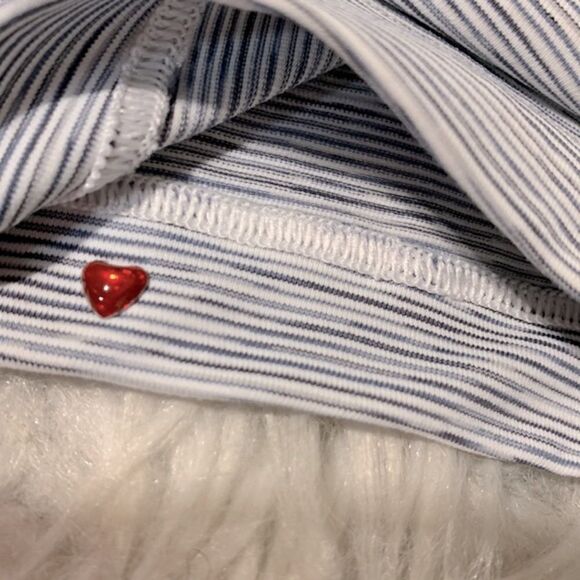 LORNA Jane leggings side pockets booty support gray fine stripe women’s - Picture 10 of 12